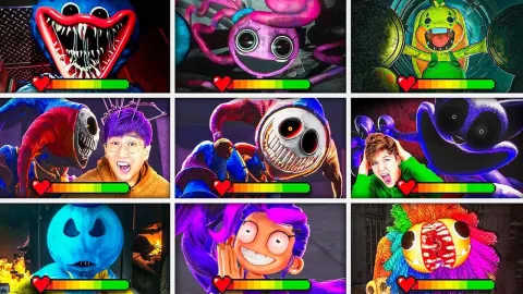 All Boss Battles and Death Scenes in Poppy Playtime Chapters 1-5