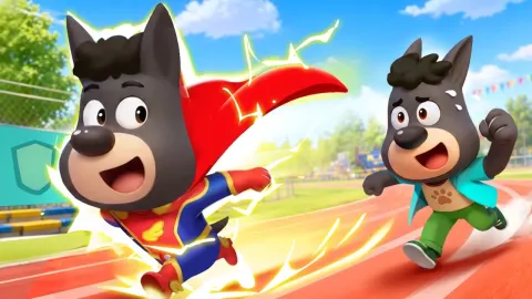 Sheriff Labrador Teaches Kids Safety and Heroism in Superhero Fun House Adventure