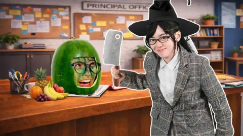 Student Pranks Teacher by Hiding as a Watermelon in Classroom