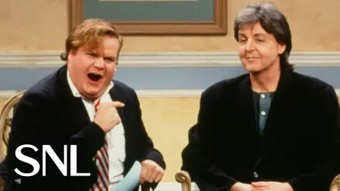 Chris Farley Interviews Paul McCartney in Classic SNL Sketch