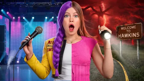 Father and Daughter Compete in Netflix-Themed Challenge Marathon