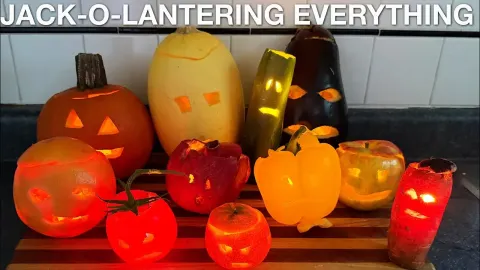 Creative Jack-O'-Lantern Ideas Beyond Pumpkins Using Fruits and Vegetables