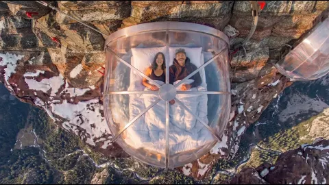Inside a Glass Pod Suspended on a Cliff: The World's Most Unique Hotel