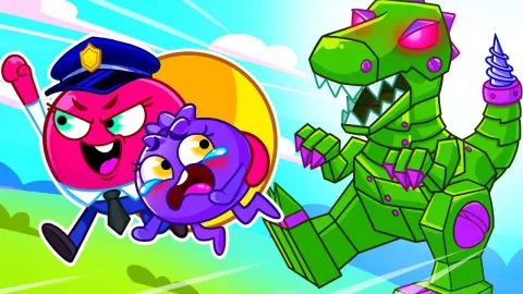 A Dinosaur Robot Adventure Song for Kids About Safety and Friendship