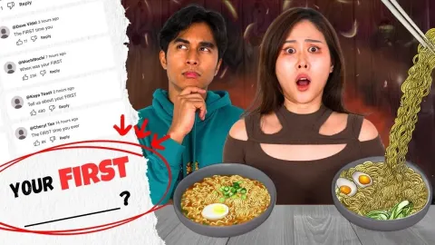 Couple Shares Relationship Stories While Trying Viral Maggie Noodle Hack