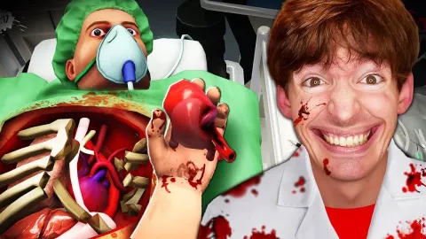 YouTubers Play Surgeon Simulator in Chaotic Gaming Session