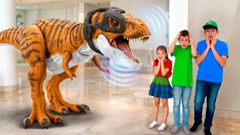 A Magical Dinosaur Adventure Comes to Life from a Book