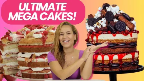 Three Mega Cakes That Redefine Dessert: Brownie Cherry Cheesecake, Passion Fruit Puff Pastry, an