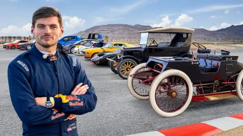F1 Drivers Compete in Historic Car Race Across 100 Years
