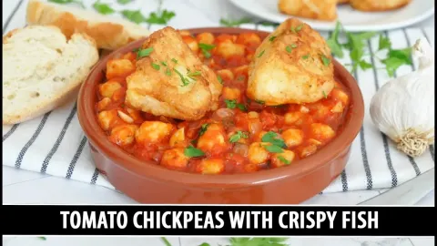 Spanish Chickpeas with Crispy Fish: A Quick 30-Minute Andalusian Recipe