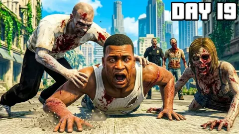 Surviving a Zombie Apocalypse in GTA 5 for 100 Days