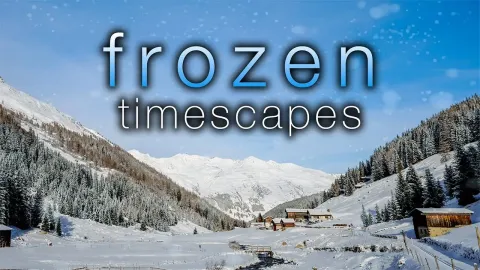 Swiss Alps Winter Timelapse: 1 Hour of Snowy Peaks and Frosty Forests for Relaxation