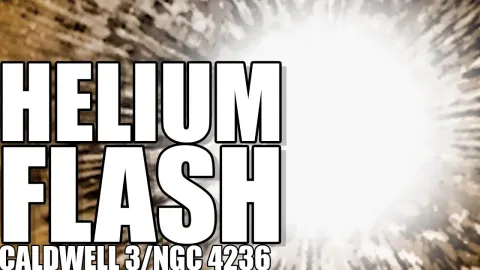 Understanding the Helium Flash: A Stellar Transformation in Galaxy Caldwell 3