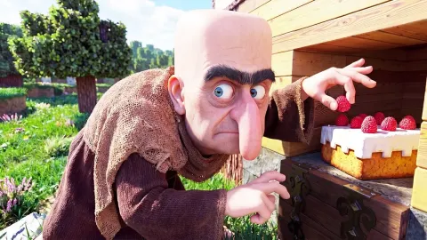 A Mysterious Cake Thief Causes Chaos in a Minecraft Village