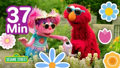 Elmo and Abby Explore the Wonderful World of Plants and Gardens