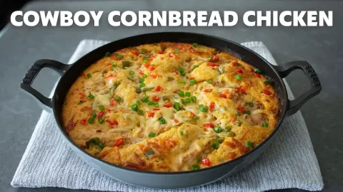 Cowboy Cornbread Chicken: A Southwest-Style One-Pan Meal