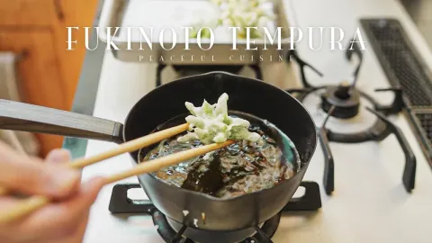 How to Make Traditional Japanese Fukinoto Tempura with Wild Butterbur Sprouts