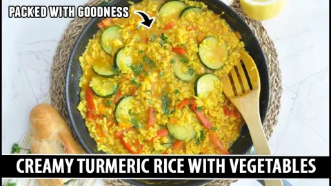 How to Make Creamy Turmeric Rice with Vegetables in 40 Minutes