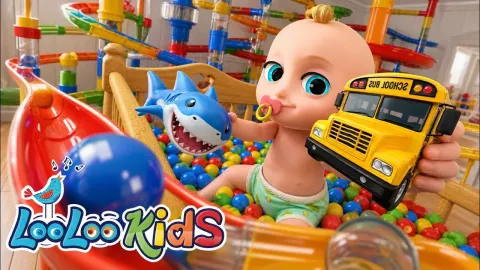 Learn Colors with Marble Run and Popular Kids Songs
