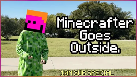 Minecraft YouTuber Camman18 Visits Real-Life Villager Rescue Attraction in Texas