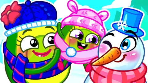 Building a Snowman and Singing Fun Songs for Kids