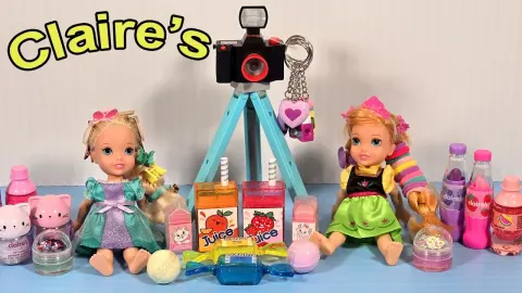 Claire's Shopping Haul with Elsa and Anna Toddlers