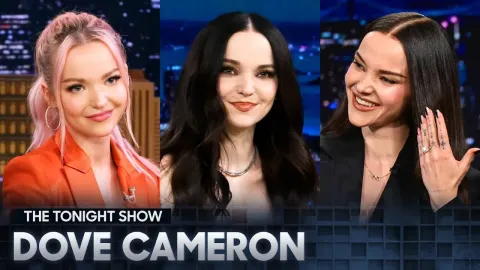 Dove Cameron Discusses Minions Impression and Damiano David's Proposal on The Tonight Show