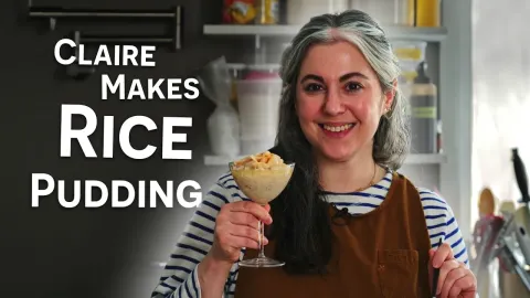 How to Make Vegan Coconut Jasmine Rice Pudding with Lychees
