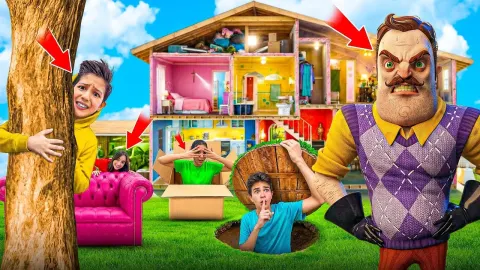 Hide and Seek Gameplay in Hello Neighbor with Wilson