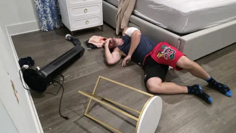 Police Dog Attack During Home Arrest Leaves Man with Severe Injuries