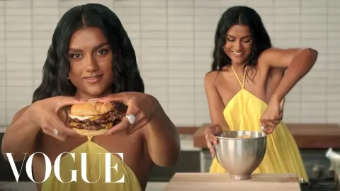 Simone Ashley Cooks Smash Burgers and Cookies While Sharing Career Stories