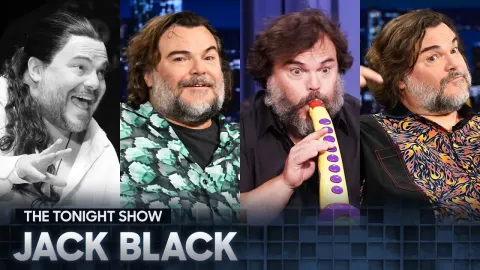 Jack Black Demonstrates Sax-a-Boom, Guitar, and Revenge Song on Talk Show
